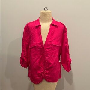 INC International Concepts Pink Blouse